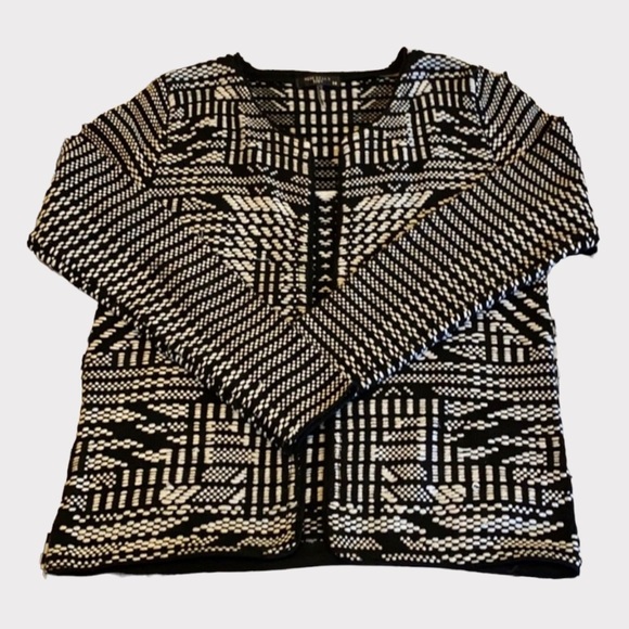 Miss Kelly 1999 Sweaters - Black & White Cardigan